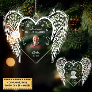 Always On Our Minds Forever In Our Hearts - Custom Personalized Acrylic Ornament