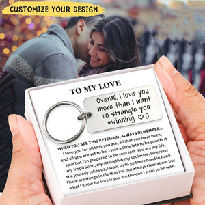 Personalized Letter Funny Keychain, Gifts for Couples