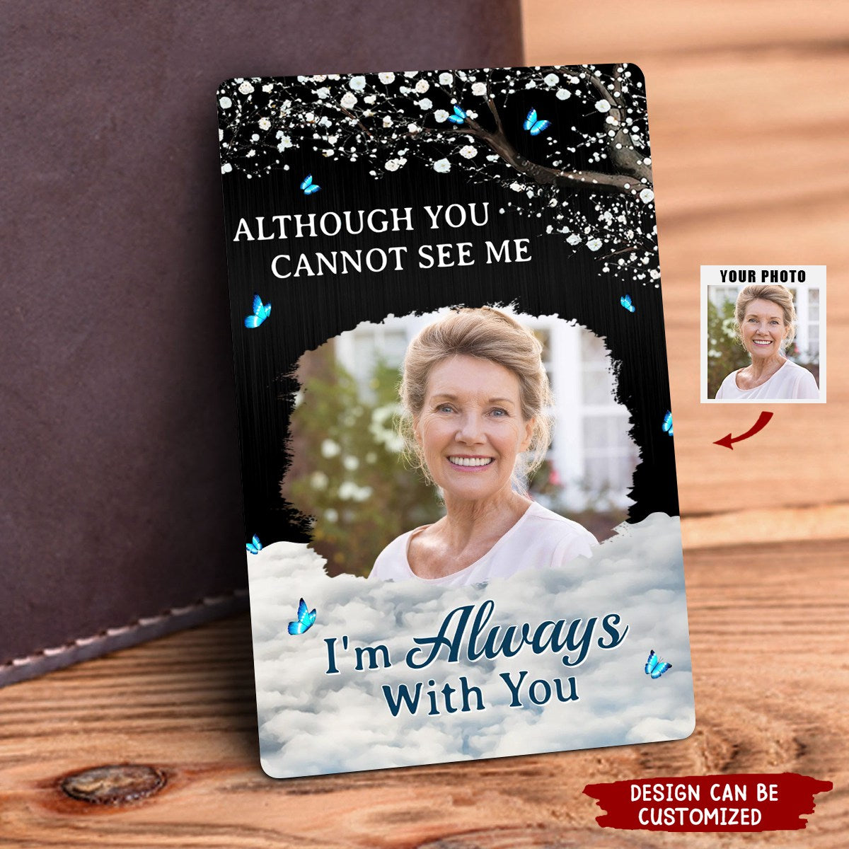 Memorial Personalized Wallet Card - Sympathy Gift For Family Members