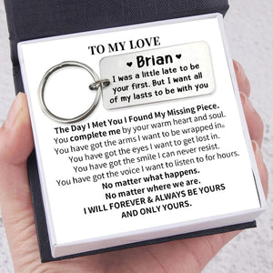 Personalized I Was A Little Late to Be Your First Keychain, Gifts for Couple
