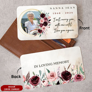 Personalized Photo Memorial Wallet Card