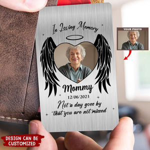 Personalized Memorial Upload Photo In Loving Memory Wallet Card