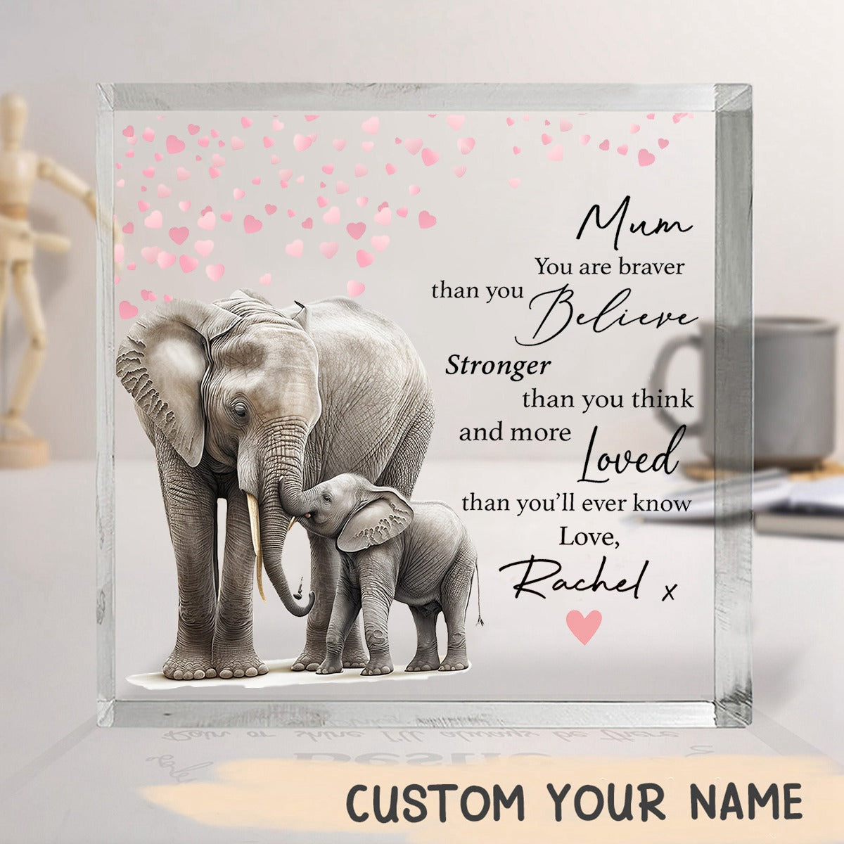 Personalised Gift for Mother Acrylic Plaque - Gift from Daughter Son