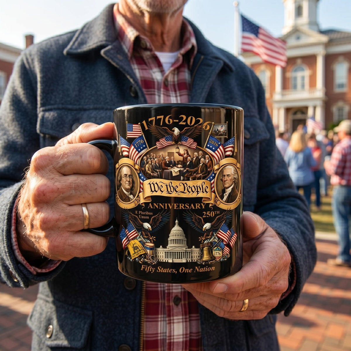 America 250th Anniversary We The People Patriotic Coffee Mug