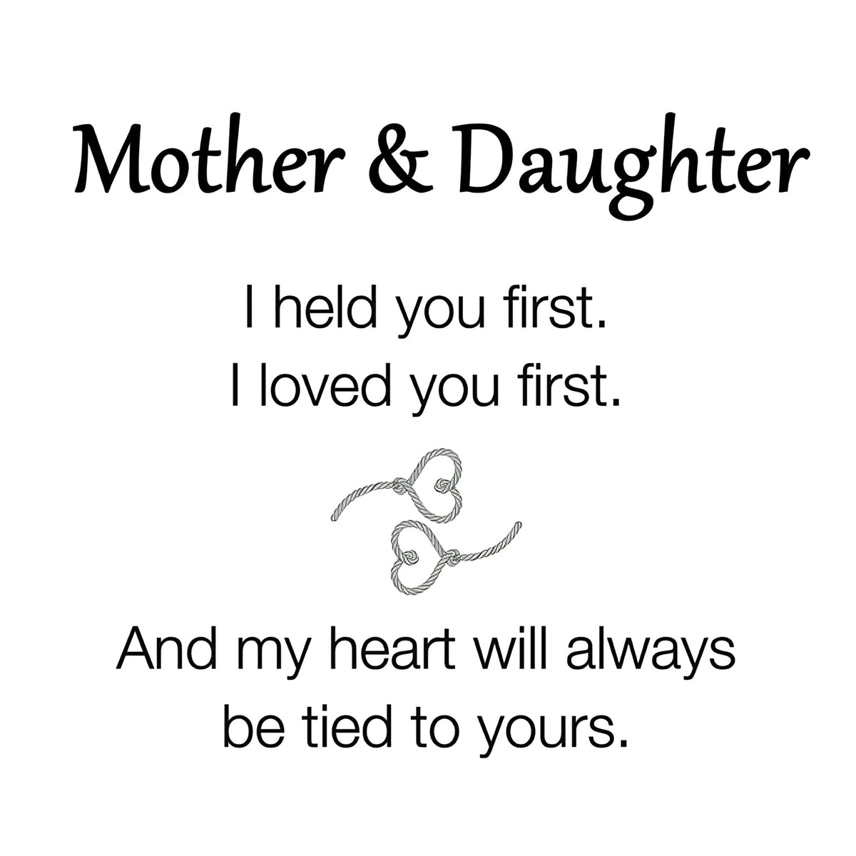 Mother & Daughter I Held You Double Heart Ring - Ring For Women