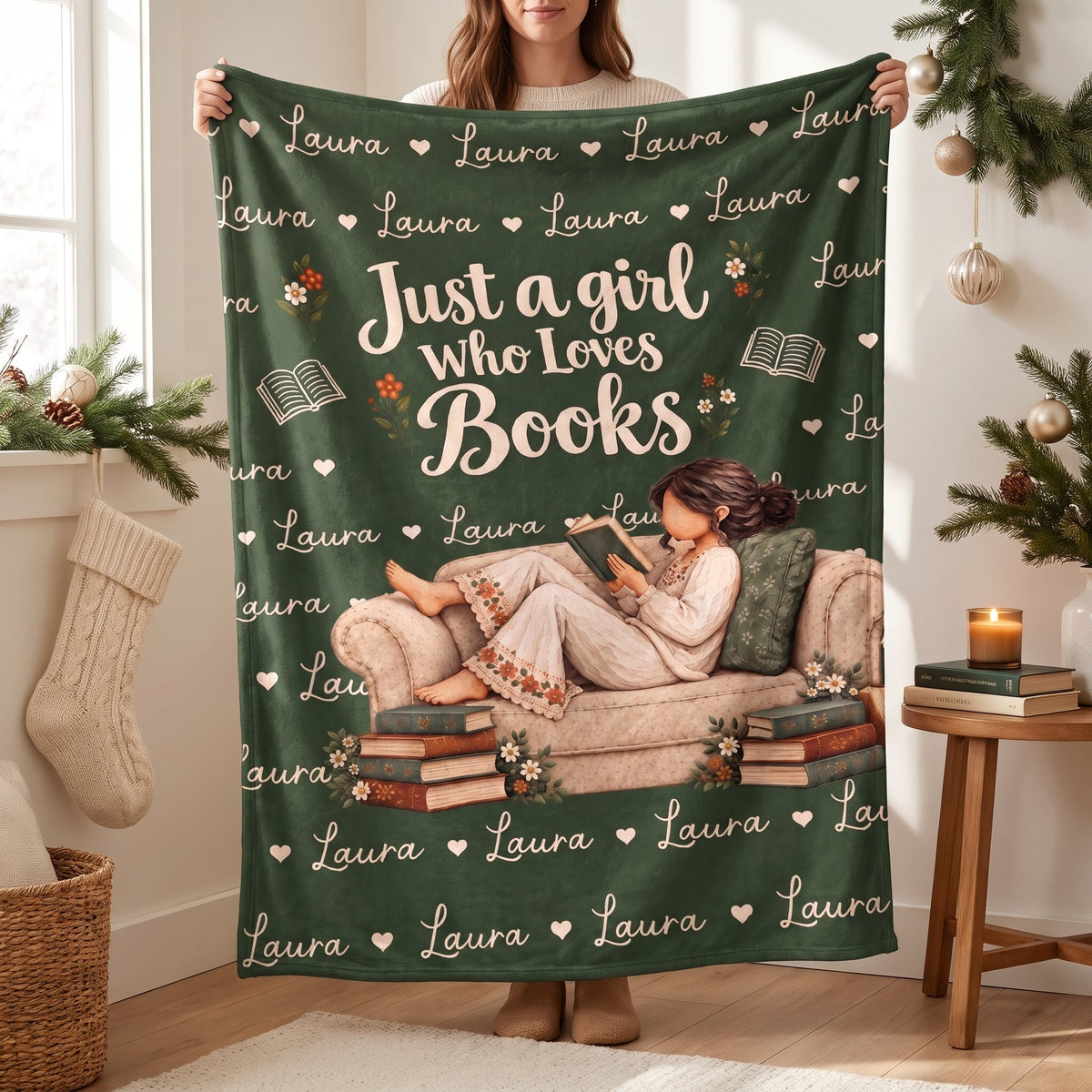 Personalized Blanket - Gift For Book Lovers - Stories I Carried
