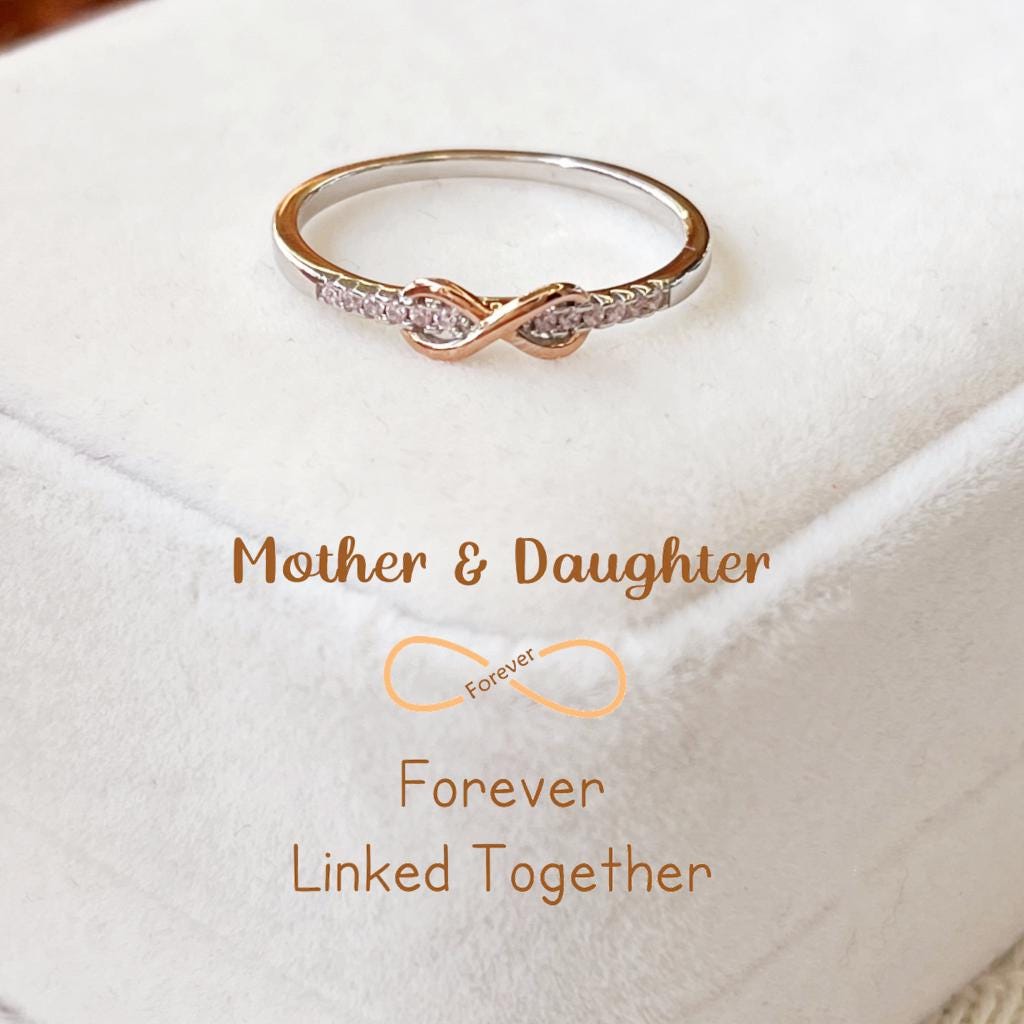 Mother & Daughter Forever Linked Together Ring - Mother Daughter Ring