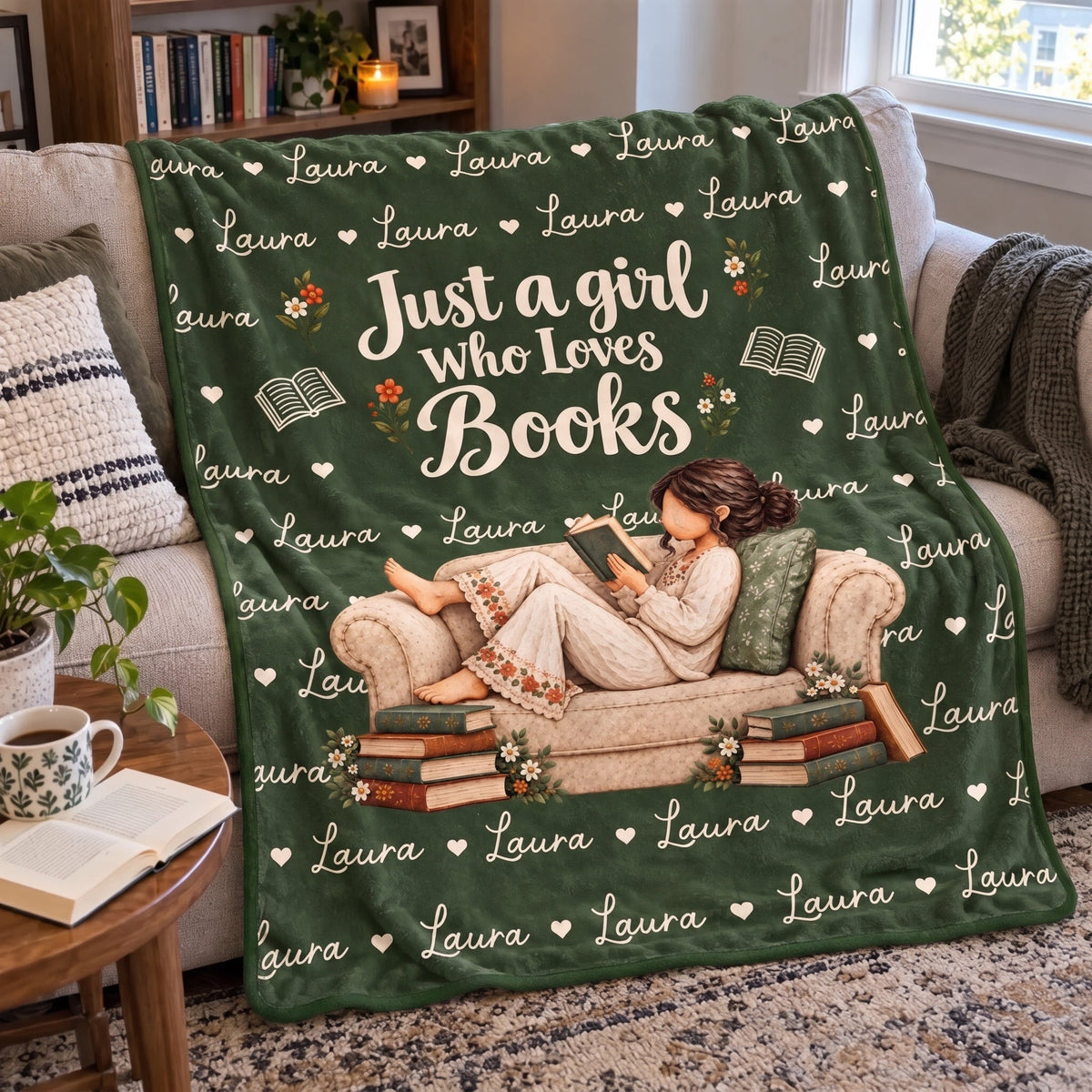 Personalized Blanket - Gift For Book Lovers - Stories I Carried