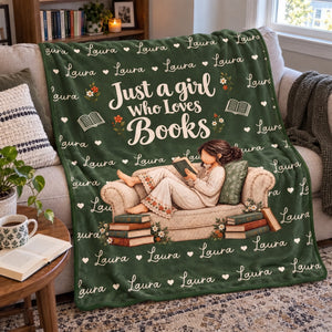 Personalized Blanket - Gift For Book Lovers - Stories I Carried