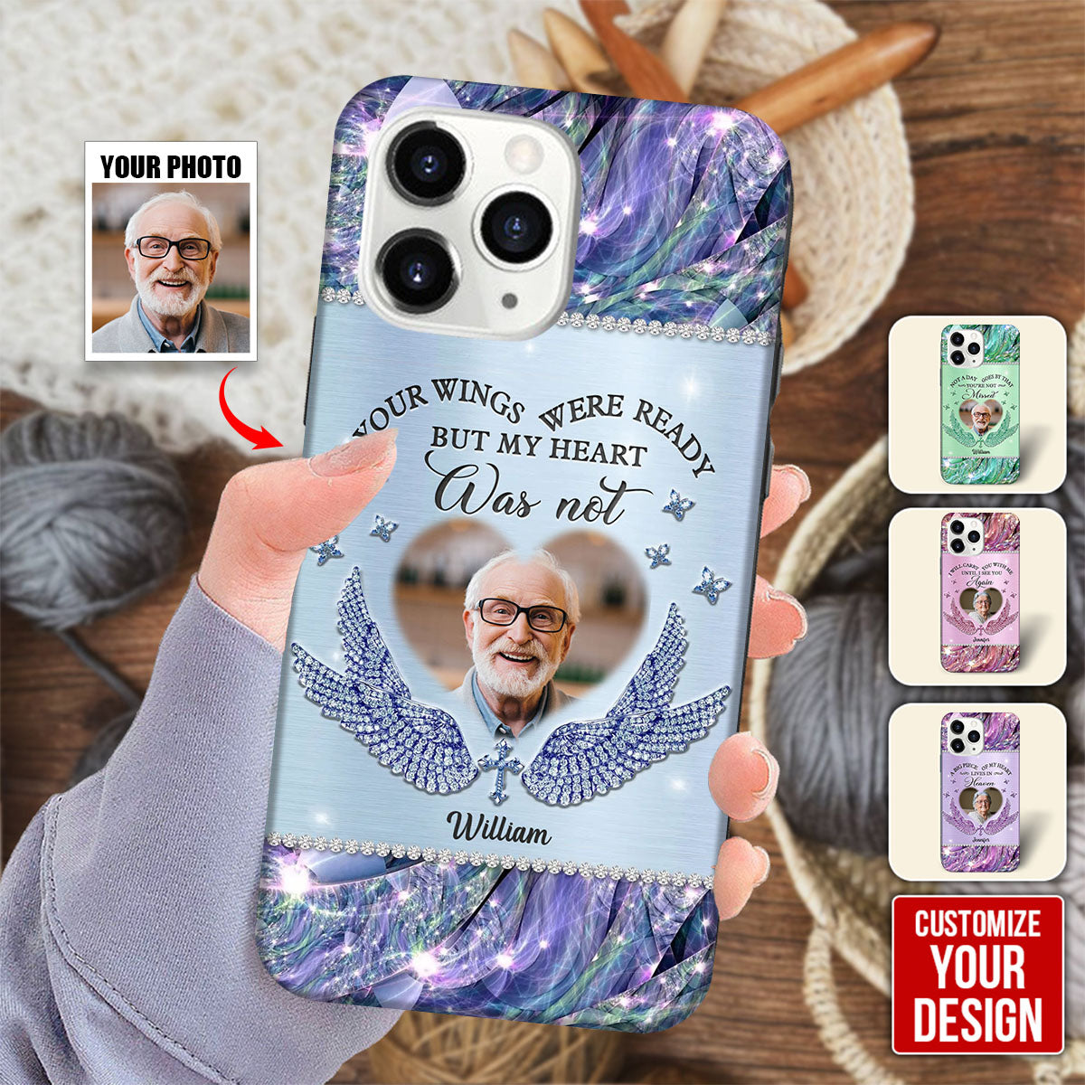 I Will Always Carry You With Me - Memorial Personalized Custom Photo Phone Case