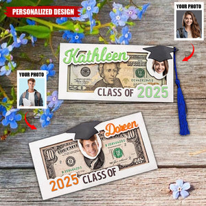 2025 Personalized Graduation Money Holder - Upload Photo