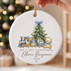 Personalized Baby First Xmas Newborn Xmas Tree Ornament