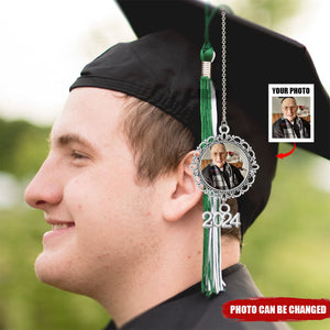 Personalized Graduation 2024 Tassel Photo Charm