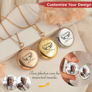 Personalized In Loving Memory Locket Necklace