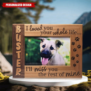 Personalized Dog Remembrance Memorial Picture Frame
