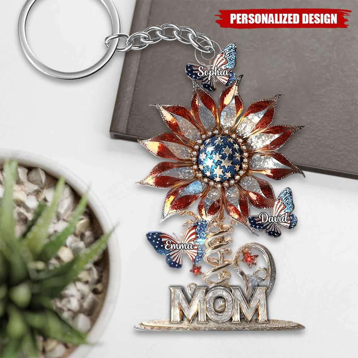 Best Mom Ever - Personalized Mother Custom Shaped Acrylic Keychain