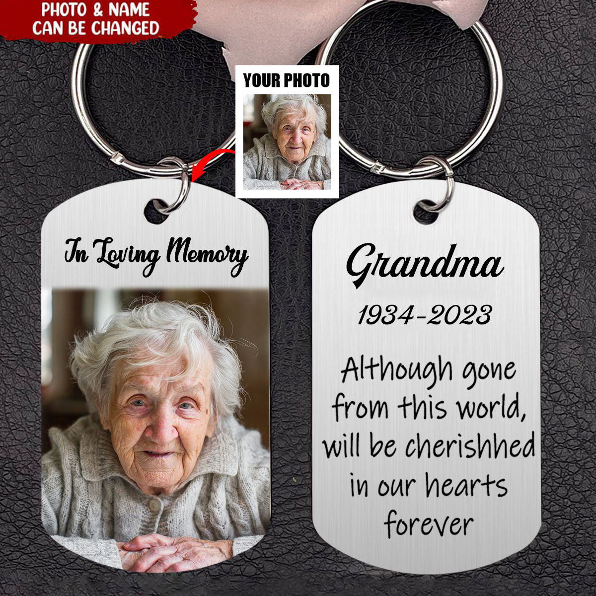 In Loving Memory Personalized Keychain - Unique Sympathy Gift