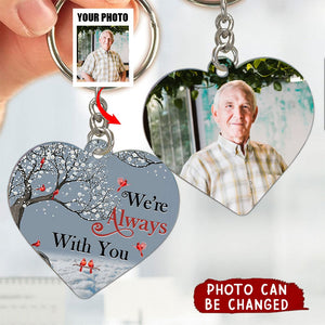 When You Miss Me Hold This Little Heart Personalized Acrylic Keychain