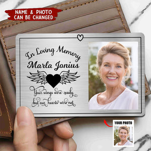 Personalized Aluminium Photo Memorial Wallet Card