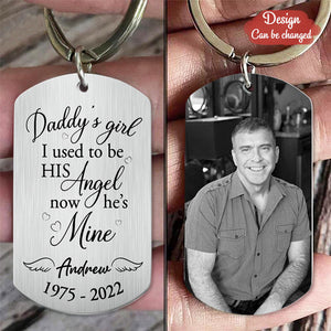 Custom Personalized Memorial Photo Keychain - Memorial Gift Idea For Family