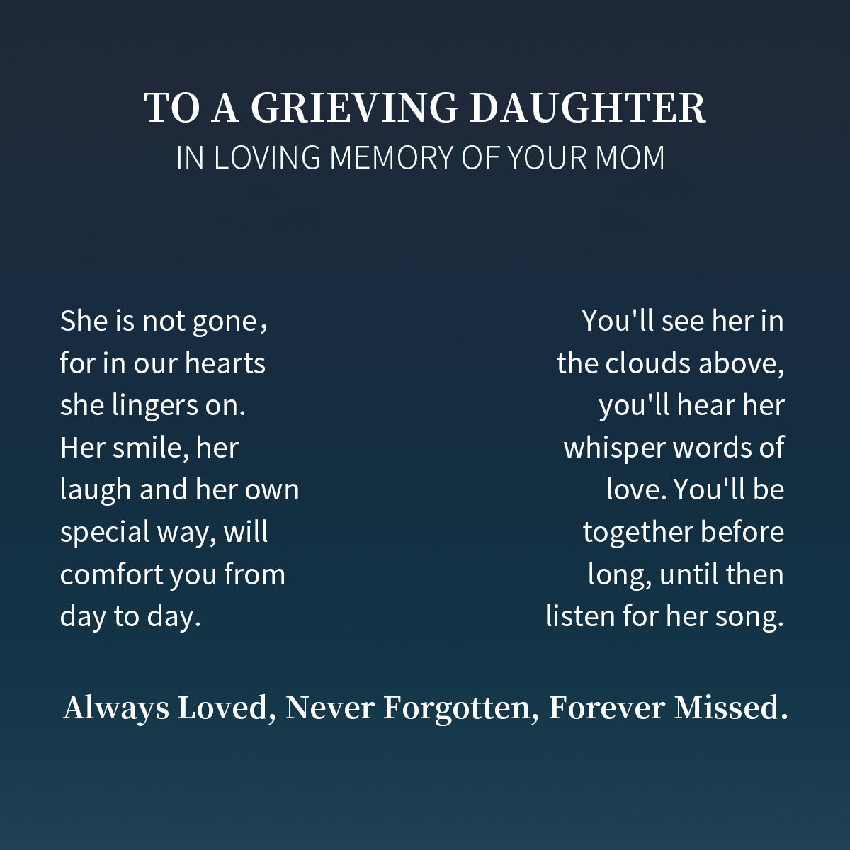 Personalized Memorial Necklace, Loss of Dad Gift for Daughter