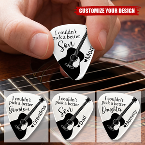 Couldn't Pick A Better Son - Personalized Guitar Pick Gift for Son