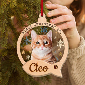 Personalized Pet First Christmas Ornament