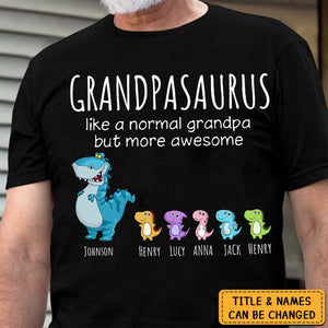 Grandpasaurus And Kids Personalized Shirt