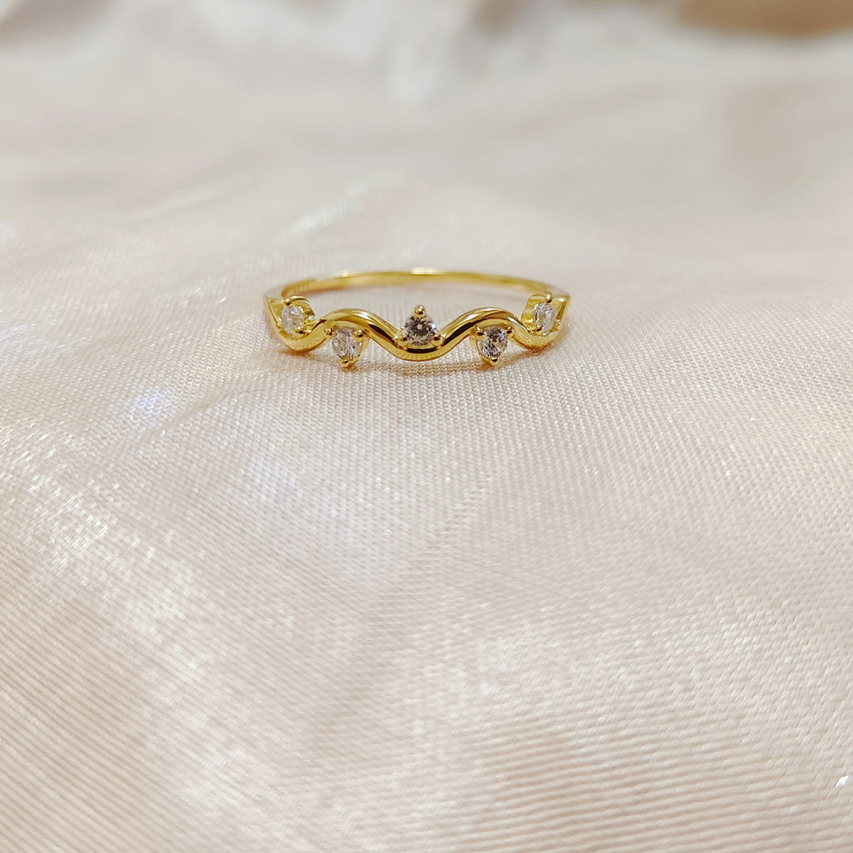 To My Best Friend, Highs And Lows Wave Ring - Gift For Her