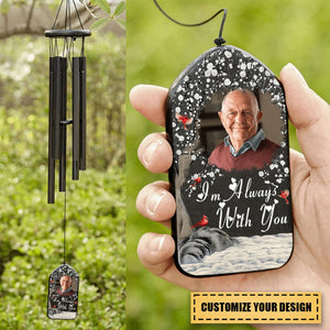 Personalized I'm Always With You Memorial Gift Wind Chimes