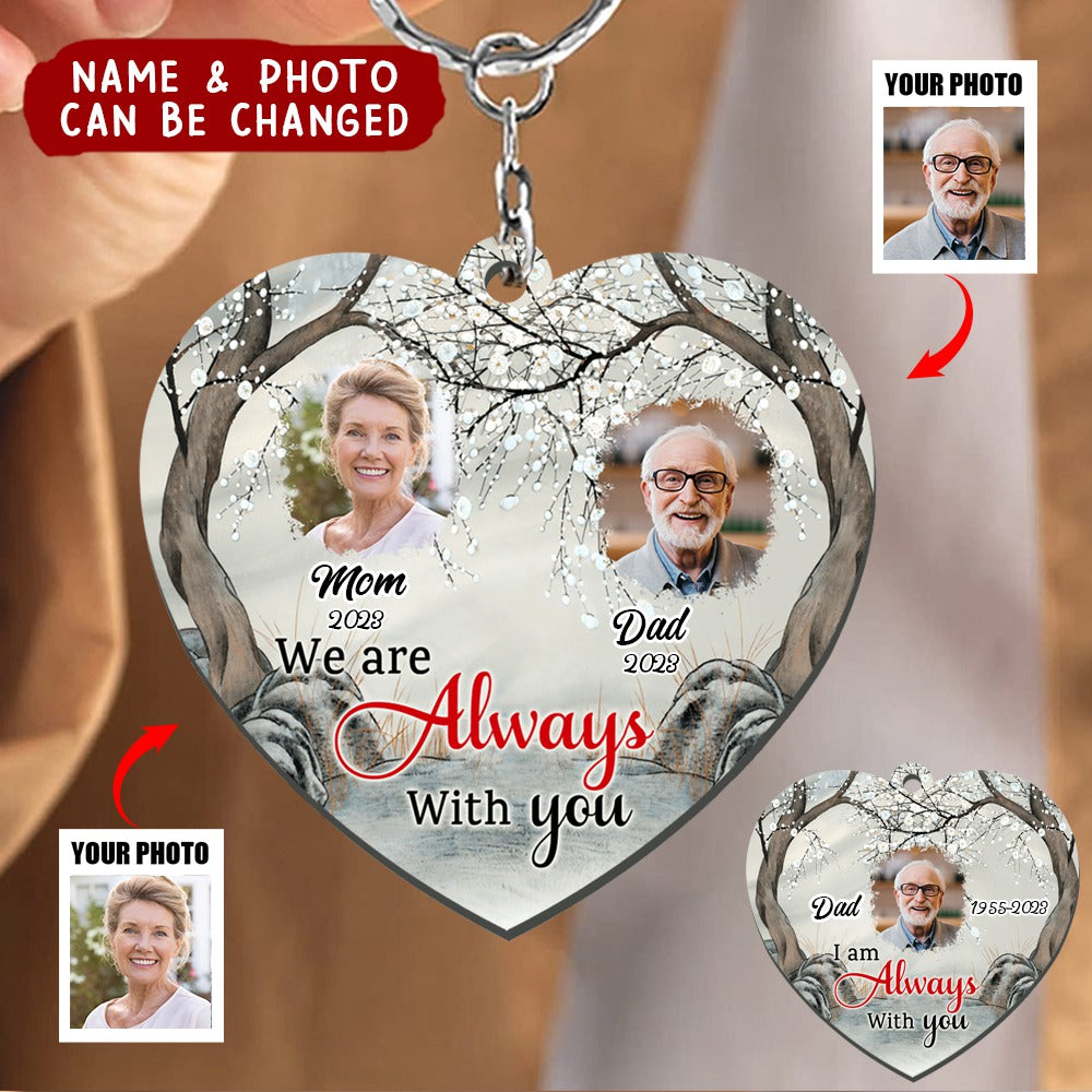 I Am Always With You Butterfly - Personalized Acrylic Keychain