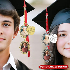 Personalized Graduation Memorial Photo Charm With Loving Memory Saying