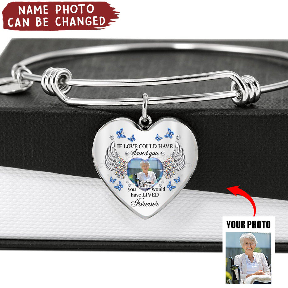 Personalized Heart Memorial Bracelet