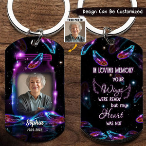 Personalized Memorial In Loving Memory Keychain