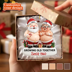 Personalized Funny Couple Christmas Acrylic Ornament