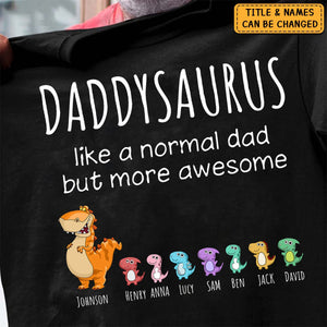 Grandpasaurus And Kids Personalized Shirt