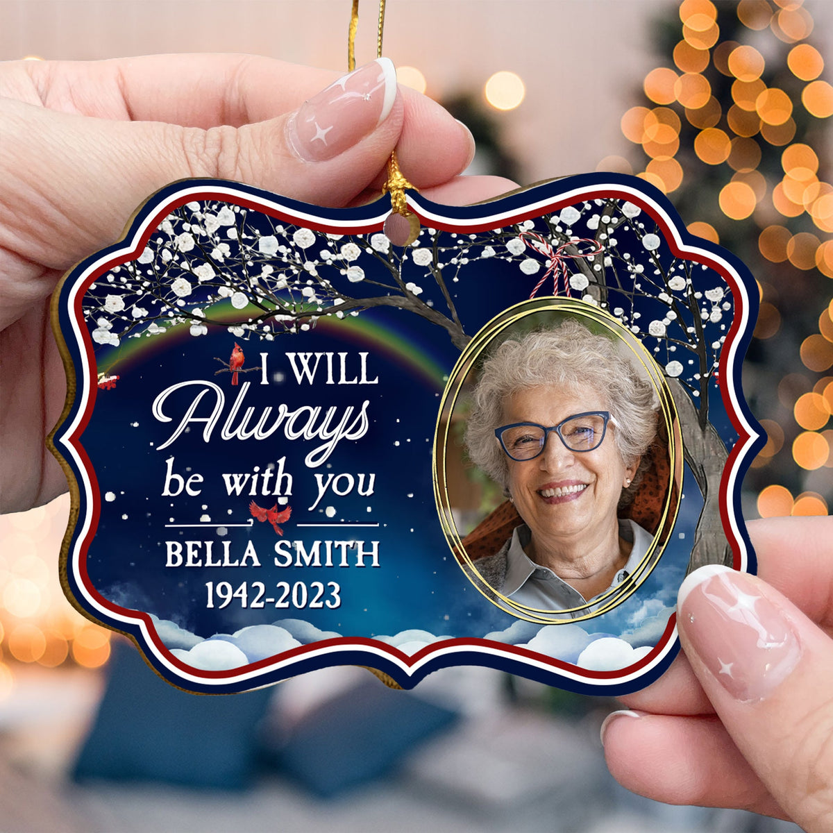 A Limb Has Fallen - Personalized Wooden Card With Pop Out Photo Ornament