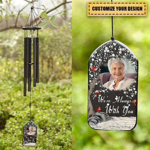 Personalized I'm Always With You Memorial Gift Wind Chimes