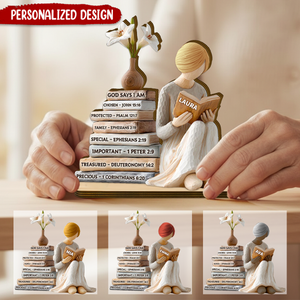 Personalized God Says I Am Wooden Plaque