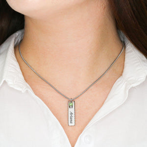 Personalized Memorial Necklace, Loss of Husband Gift for Wife