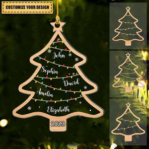 Wish You A Wonderful Christmas - Family Personalized Custom Ornament