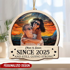 Personalized Custom Photo Couple Acrylic Ornament