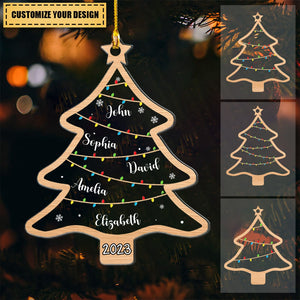 Wish You A Wonderful Christmas - Family Personalized Custom Ornament