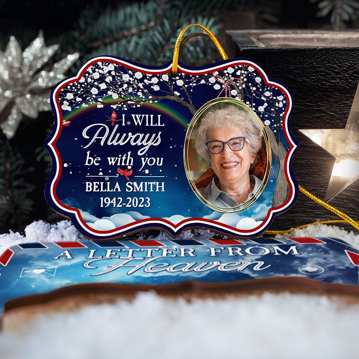 A Limb Has Fallen - Personalized Wooden Card With Pop Out Photo Ornament