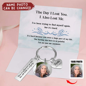 Personalized Memorial Stainless Steel Photo Keychain