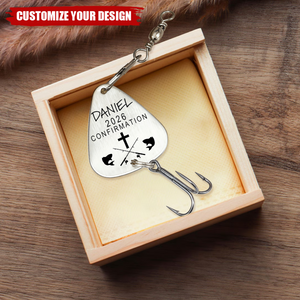 Personalized Confirmation Gift Fishing Lure, Gift for Grandson