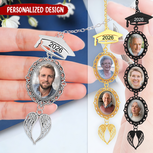 Personalized Graduation Memorial Tassel Photo&Text Charm for Grad Cap