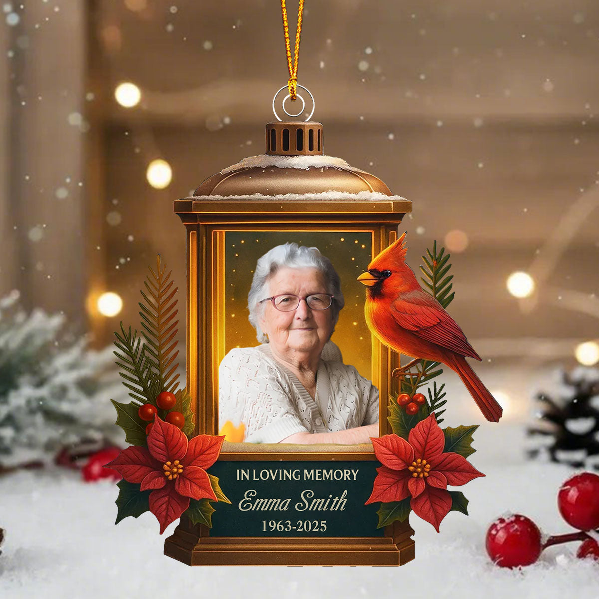 Guided By Your Light Custom Photo Acrylic Ornament