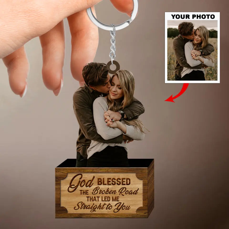 Personalized Keychain - Gift For Couple - Custom Your Photo Keychain