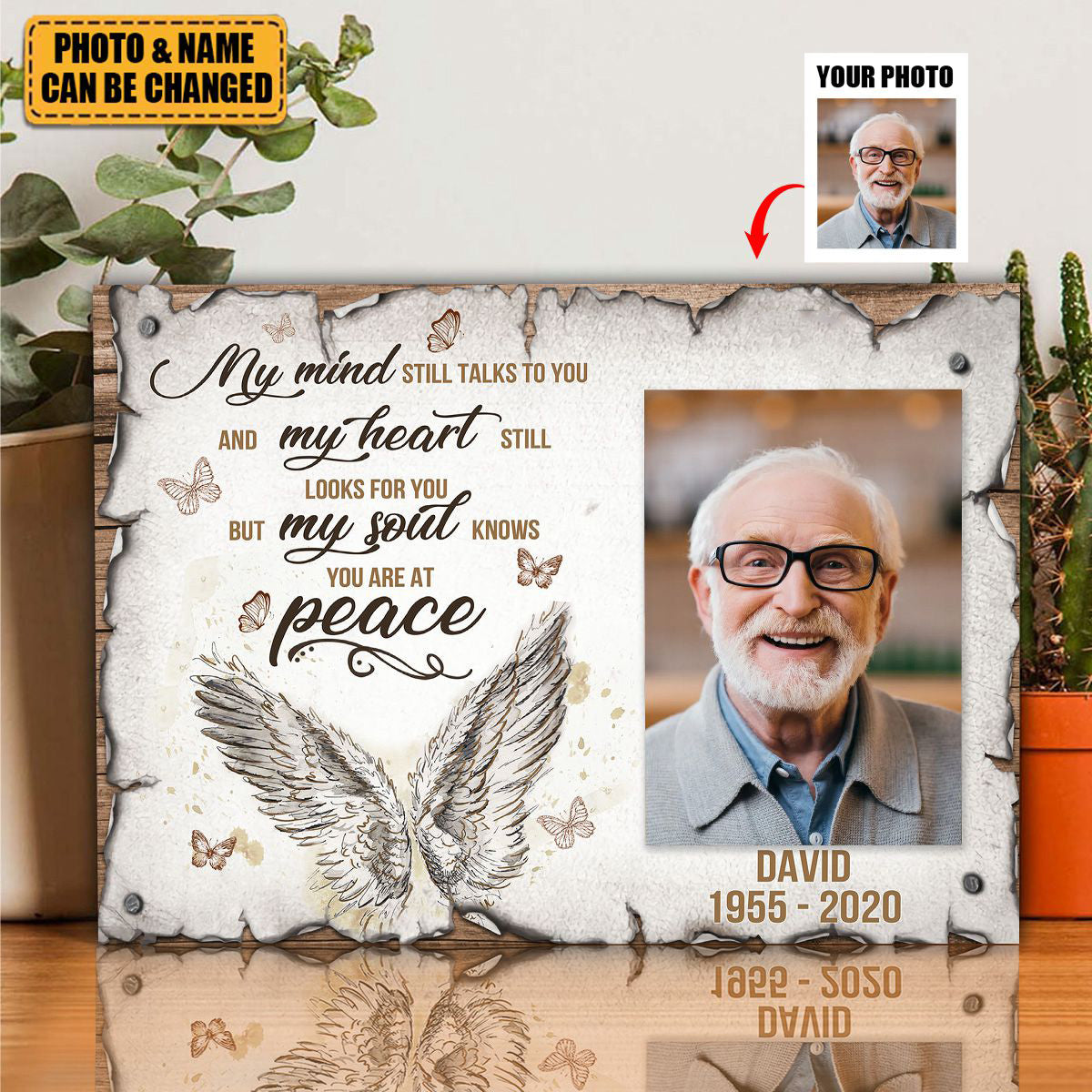 My Mind Still Talks To You - Upload Image - Personalized Memorial Picture Frames